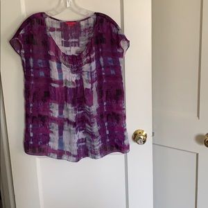 Silk multi colored blouse